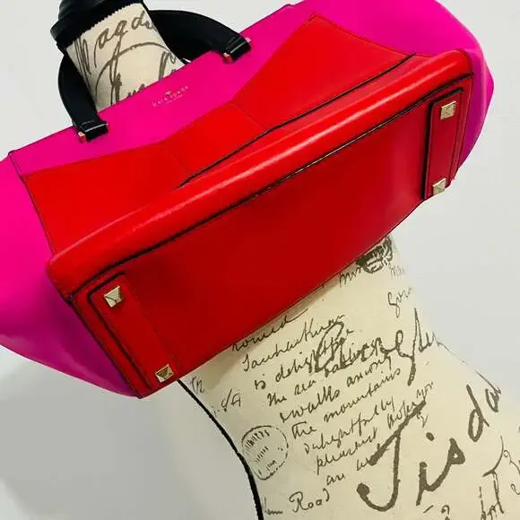 Kate Spade New York 2 Park Avenue Beau Bag in Pink and Red - Picture 7 of 16